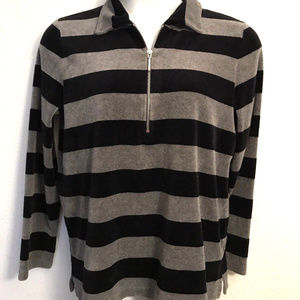 Jones New York Sport Velour Pullover ~ A5